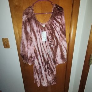 Tie Dye Shift Dress/Cover Up